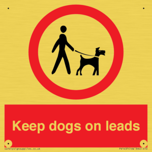 Keep dogs on leads